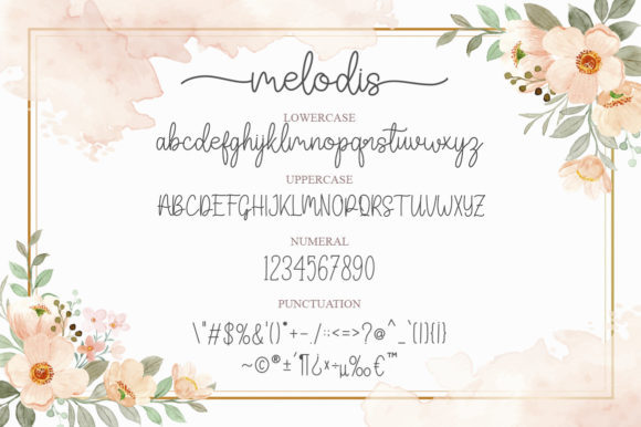 Melodis Font Poster 6