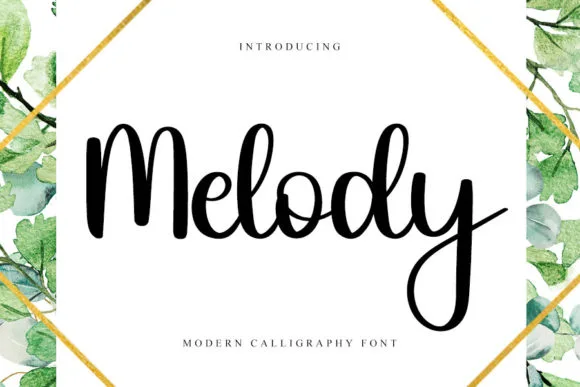 Melody Font Melody Font Poster 1