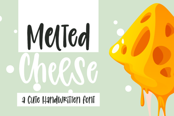 Melted Cheese Font Poster 1