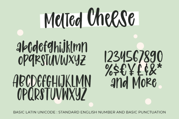 Melted Cheese Font Poster 2
