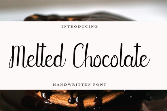 Melted Chocolate Font Poster 1