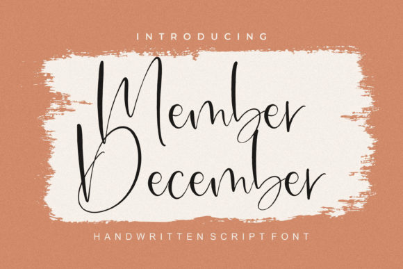 Member December Font Poster 1