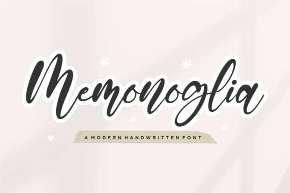 Memonoglia Font Poster 1