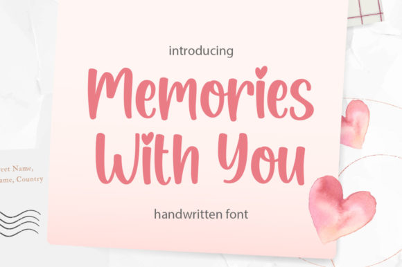 Memories with You Font Poster 1