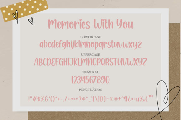 Memories with You Font Poster 6