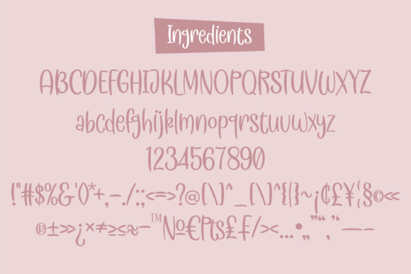 Meringue Font Poster 2