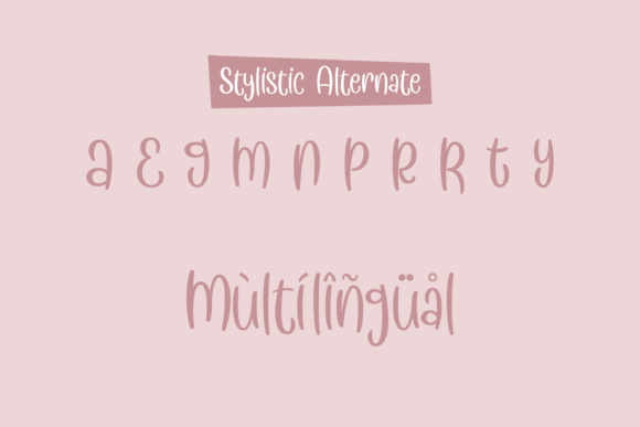 Meringue Font Poster 3