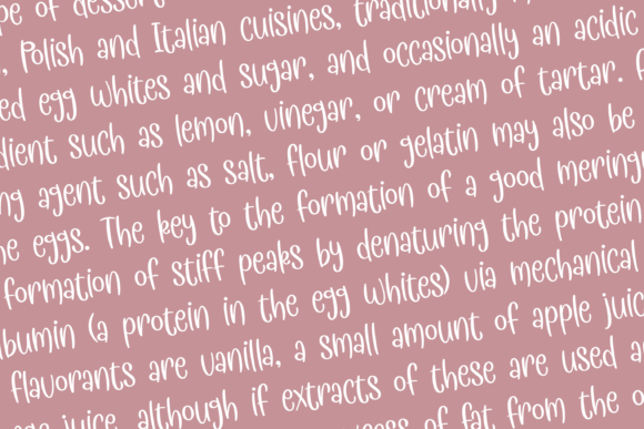 Meringue Font Poster 5