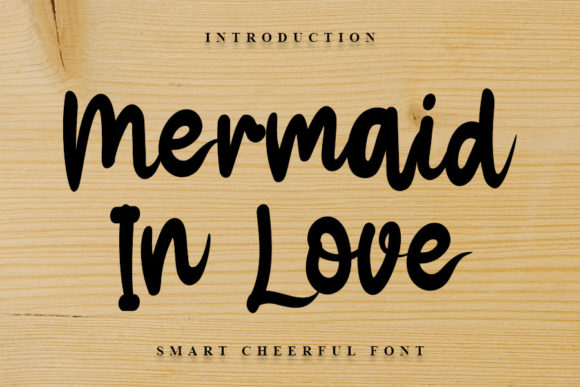 Mermaid in Love Font Poster 1