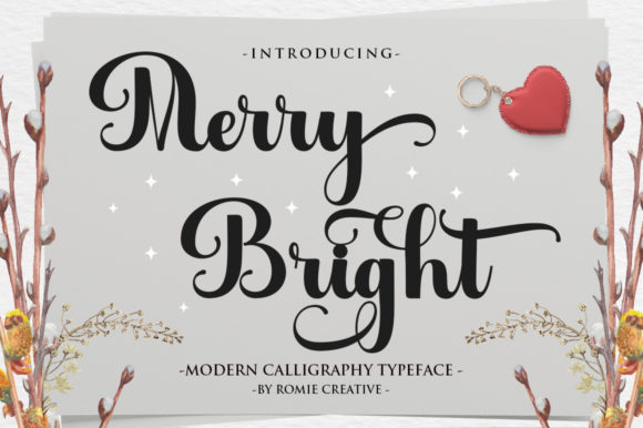 Merry Bright Font Poster 1