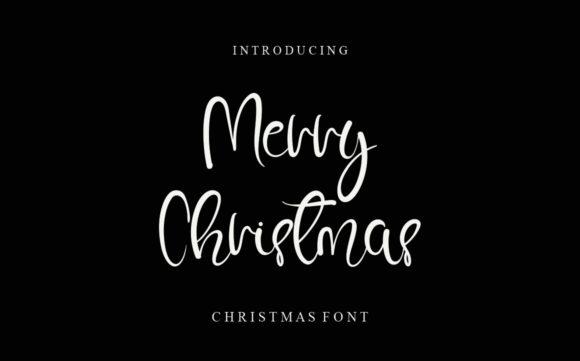 Merry Christmas Font Poster 1