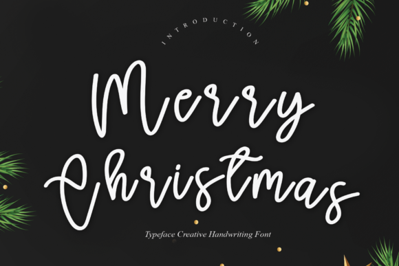 Merry Christmas Font Poster 1