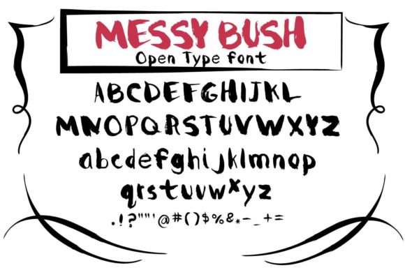 Messy Brush Font Poster 2