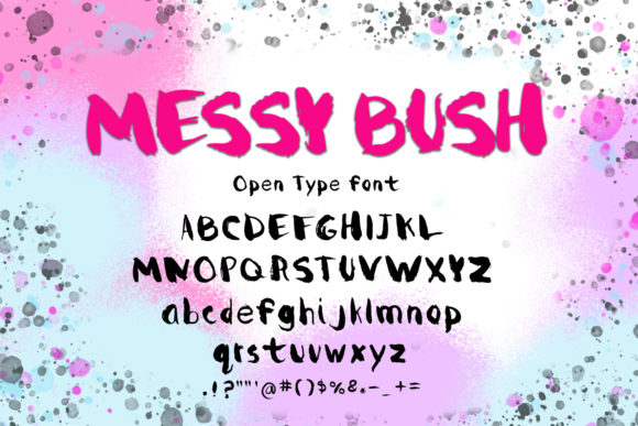 Messy Brush Font Poster 3