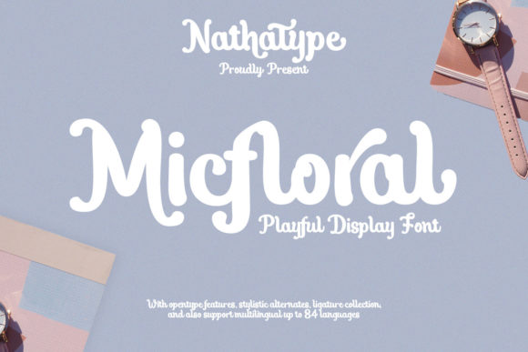 Micfloral Font Poster 1