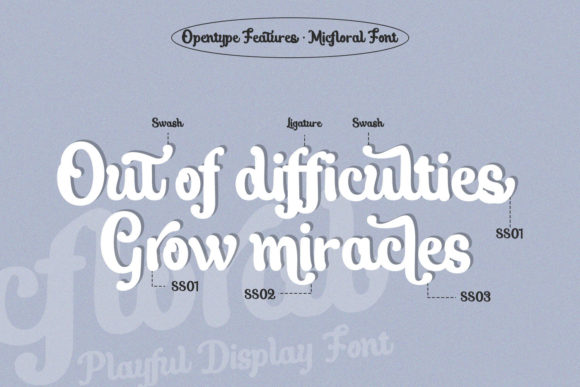 Micfloral Font Poster 8