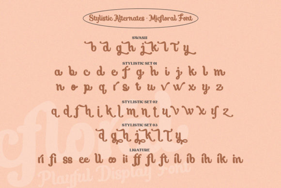 Micfloral Font Poster 10