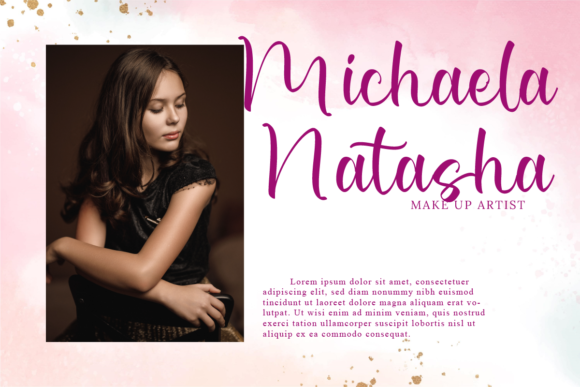 Michaela Roselyn Font Poster 6