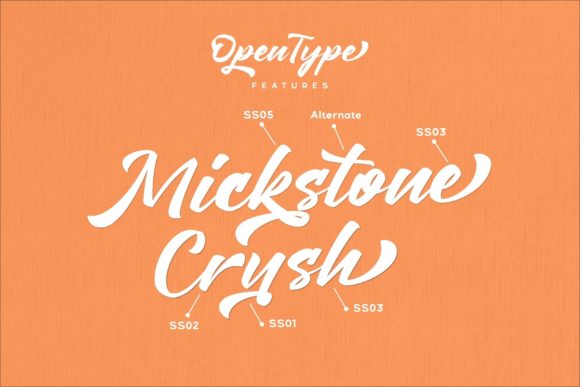 Mickstone Crush Font Poster 5