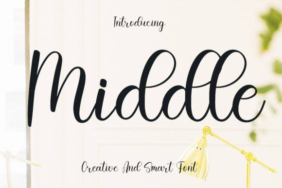 Middle Font Poster 1