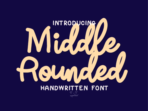 Middle Rounded Script Font Poster 1