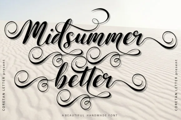 Midsummer Better Font Midsummer Better Font Poster 1