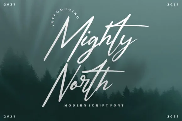 Might North Font Might North Font Poster 1