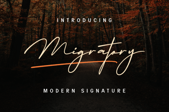 Migratory Font Poster 1