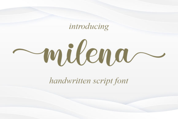 Milena Font Poster 1