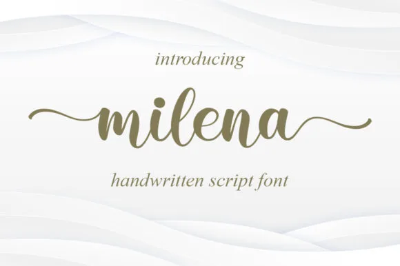 Milena Font Poster 1
