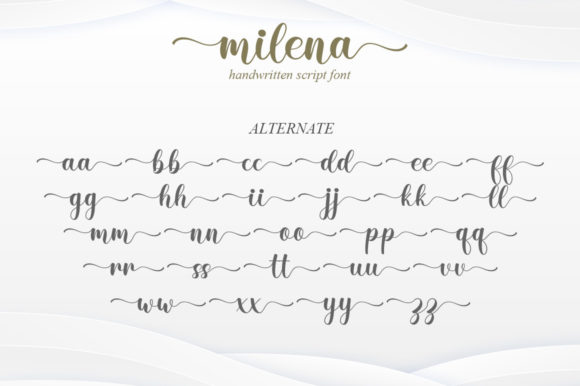 Milena Font Poster 7