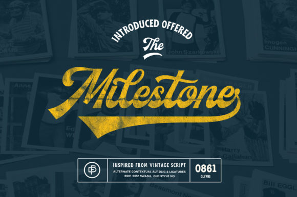 Milestone Font Poster 1