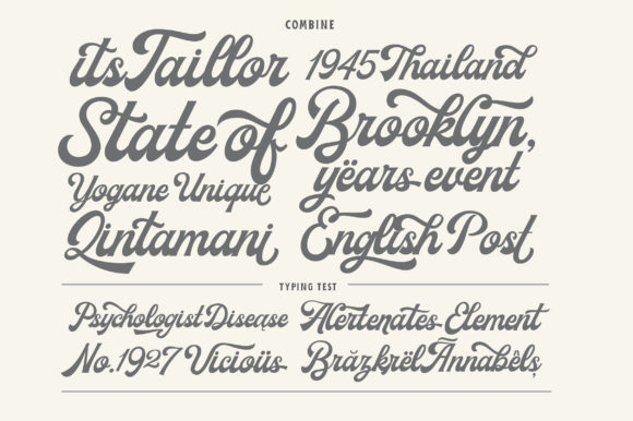 Milestone Font Poster 8