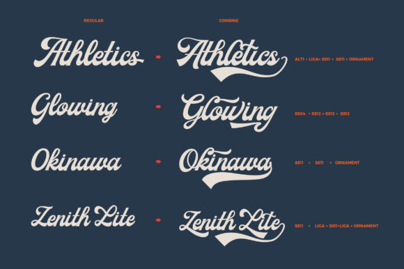 Milestone Font Poster 9