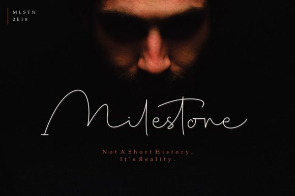 Milestone Signature Font