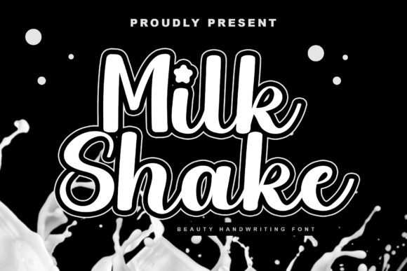 Milk Shake Font Poster 1