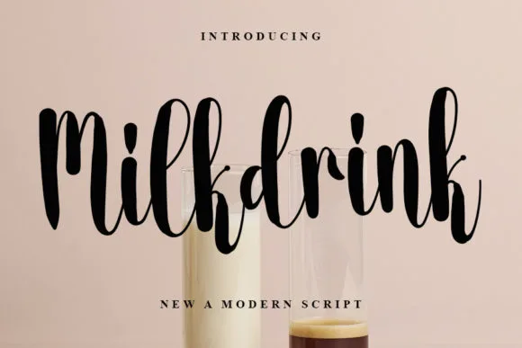 Milkdrink Font Milkdrink Font Poster 1