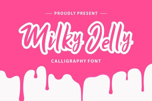 Milky Jelly Font Poster 1