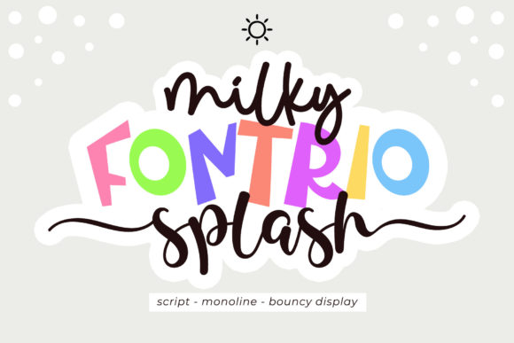 Milky Splash Font Poster 1