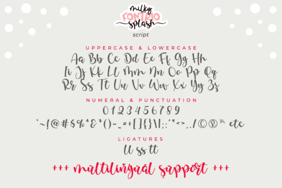 Milky Splash Font Poster 11