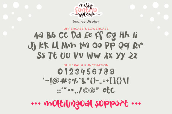 Milky Splash Font Poster 10