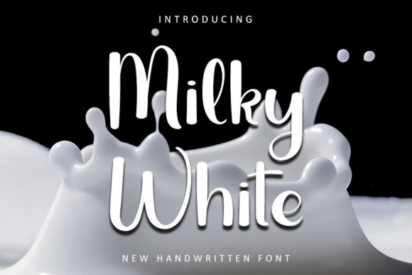 Milky White Font