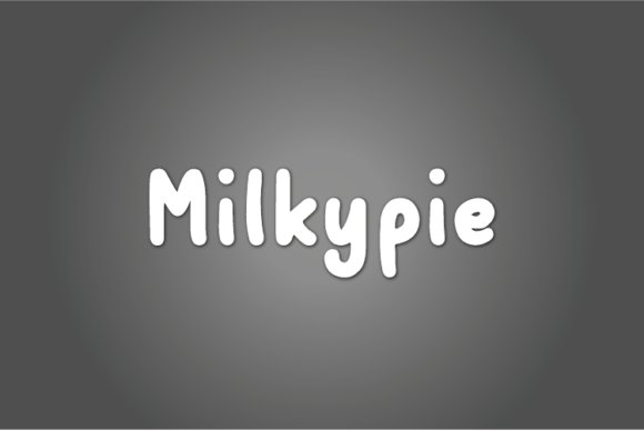 Milkypie Font Poster 1