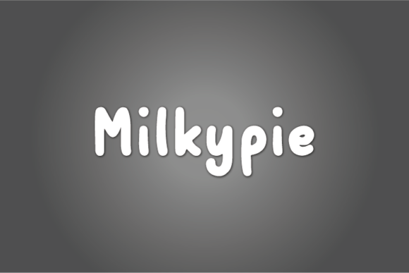 Milkypie Font Milkypie Font Poster 1