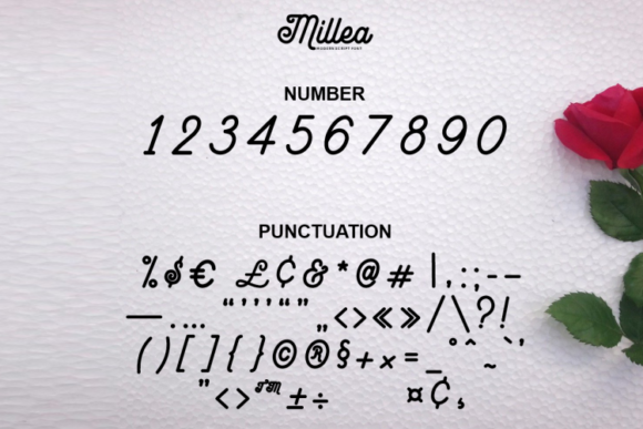 Millea Font Poster 9