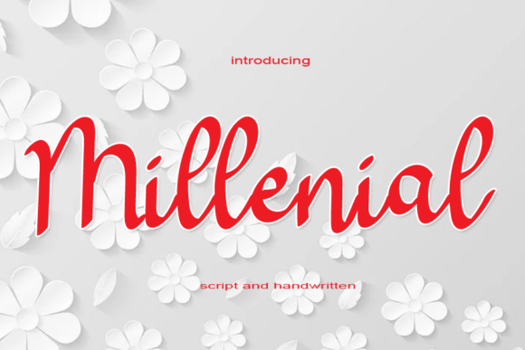 Millenial Font Poster 1