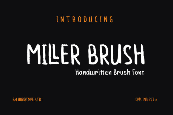Miller Brush Font Poster 1