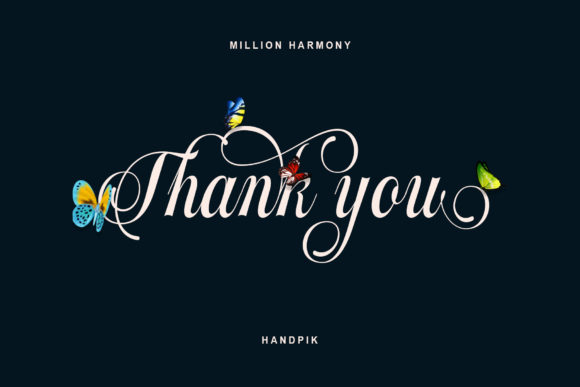 Million Harmony Font Poster 14