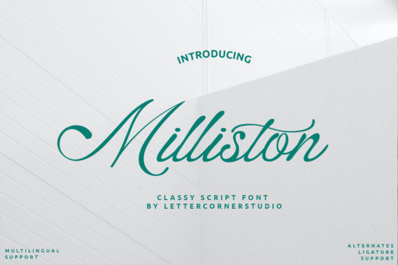 Milliston Font Poster 1