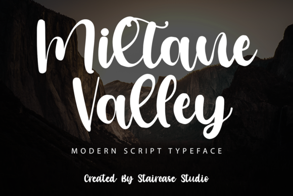 Miltane Valley Font Poster 1